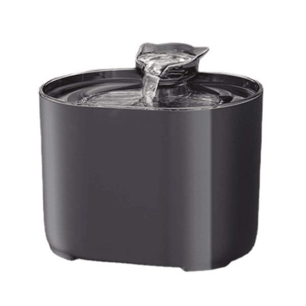方形飲水機 貓頭水龍喉 USB自動循環飲水器 黑色 (圖片1)