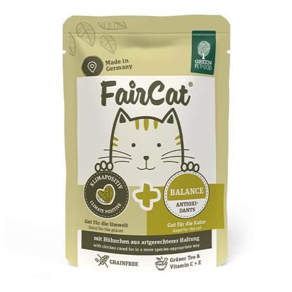 Green Green Petfood FairCat Balance 貓主食濕糧 抗氧化護心配方 維生素C及E+綠茶提取物 85g 85g 正面圖