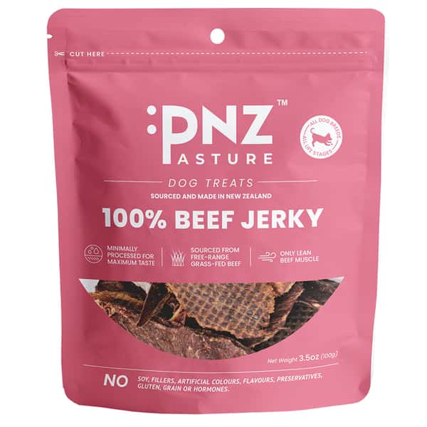 PNZ PNZ 牧埸滋味 狗零食 風乾牛肉片 100g 100g  正面圖