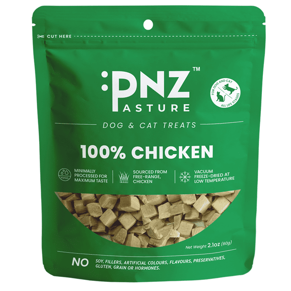 PNZ PNZ 牧埸滋味 貓狗零食 凍乾雞肉 60g 60g 正面圖