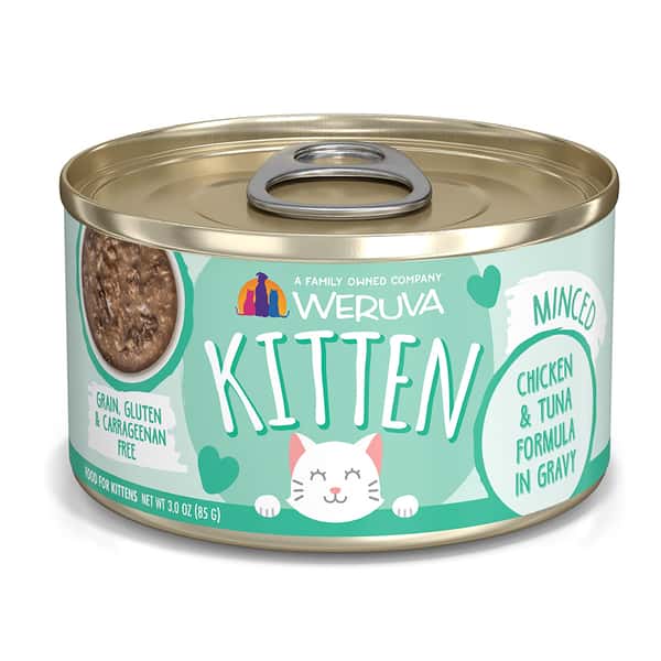 WeRuVa WeRuVa 貓罐頭 主食罐 幼貓雞湯、雞肉、吞拿魚 3oz 3oz 正面圖