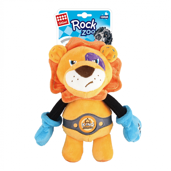 GiGwi GiGwi Rock Zoo拳擊手系列 金牌獅子   正面圖