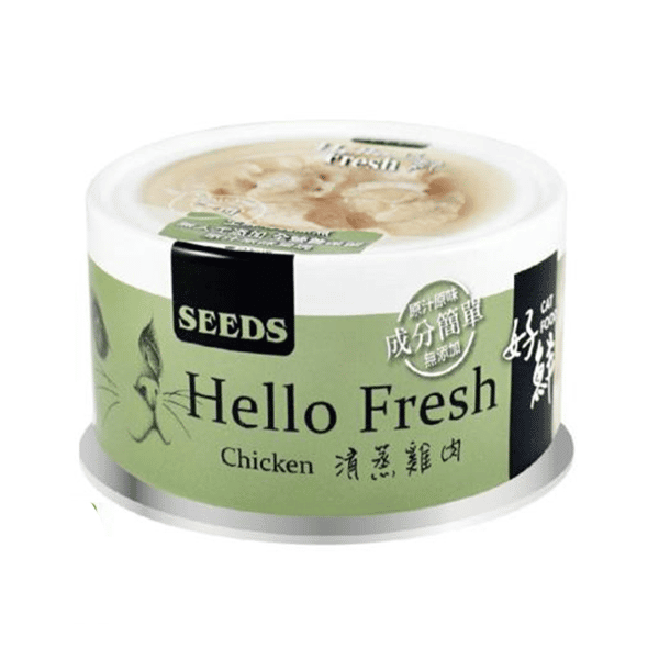 SEEDS 貓罐頭 Hello Fresh好鮮燉湯 清蒸雞⾁ 80g (hfb05)  (圖片1)