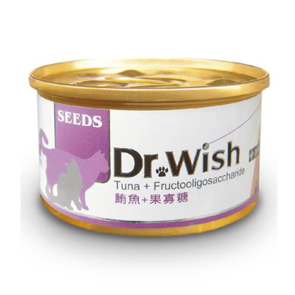 SEEDS 貓罐頭 Dr Wish營養慕絲 鮪⿂+果寡糖 85g (dw04s) (圖片1)