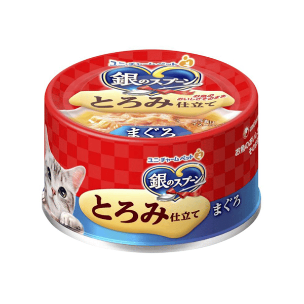 Unicharm 貓罐頭 銀匙成貓濃湯罐頭 金槍魚鰹魚配方 70g (uc03949) (圖片1)