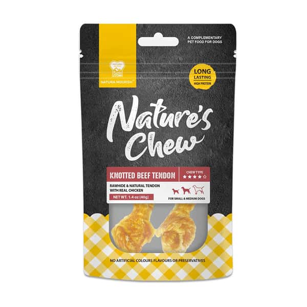NATURA NOURISH Nature's Chew 雞肉牛筋打結骨 40g (DT72089) (圖片1)