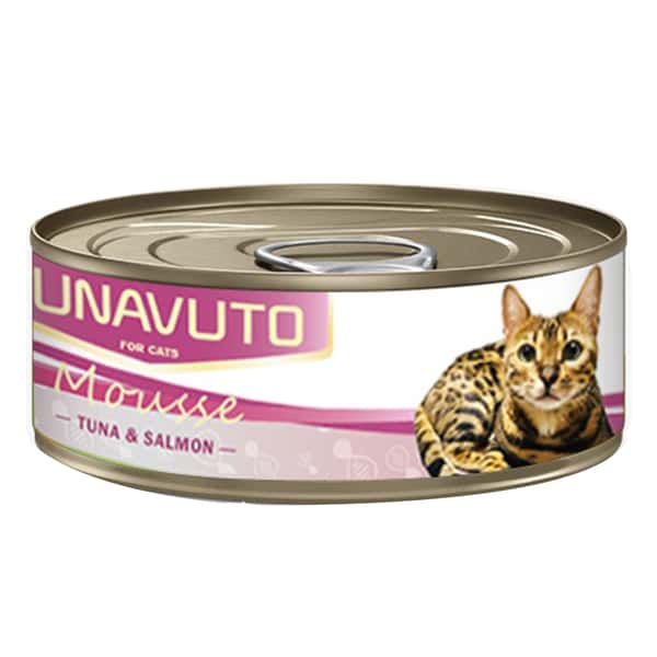NUNAVUTO 貓罐頭 慕斯系列 吞拿魚+三文魚 60g (NU203229) (圖片1)