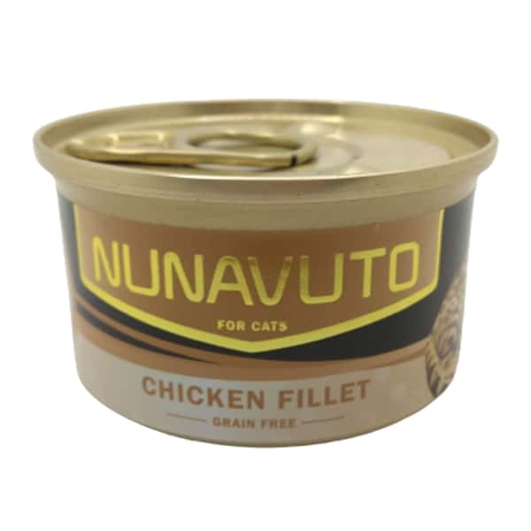 NUNAVUTO NUNAVUTO 無穀物貓罐 雞柳 80g 80g 正面圖
