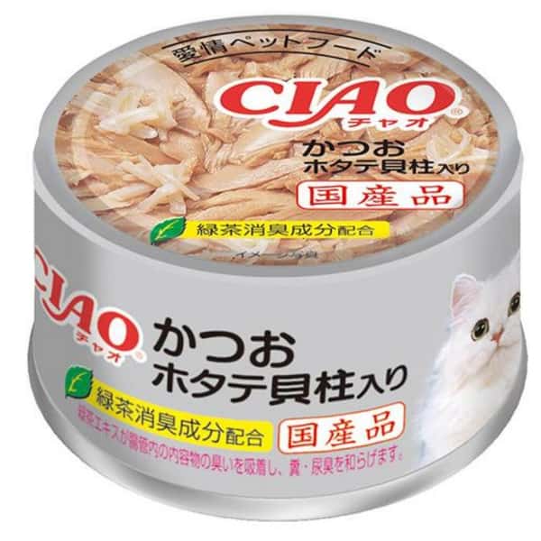 CIAO 貓罐頭 鰹魚+帶子 85g (A-84) (圖片1)