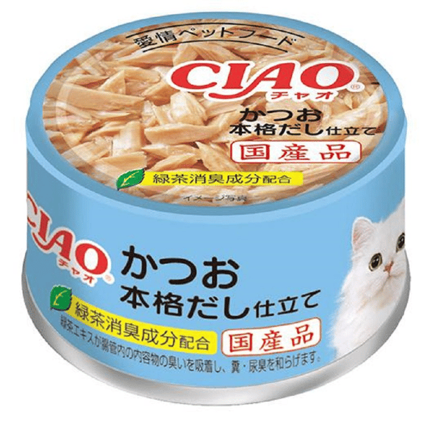 CIAO 貓罐頭 鰹魚正宗高湯 85g (A-89) (圖片1)