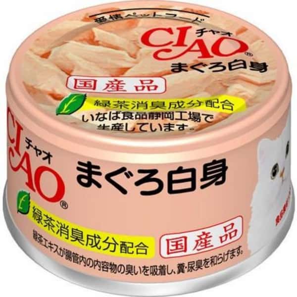 CIAO CIAO 貓罐頭 白身吞拿魚 85g 85g  正面圖