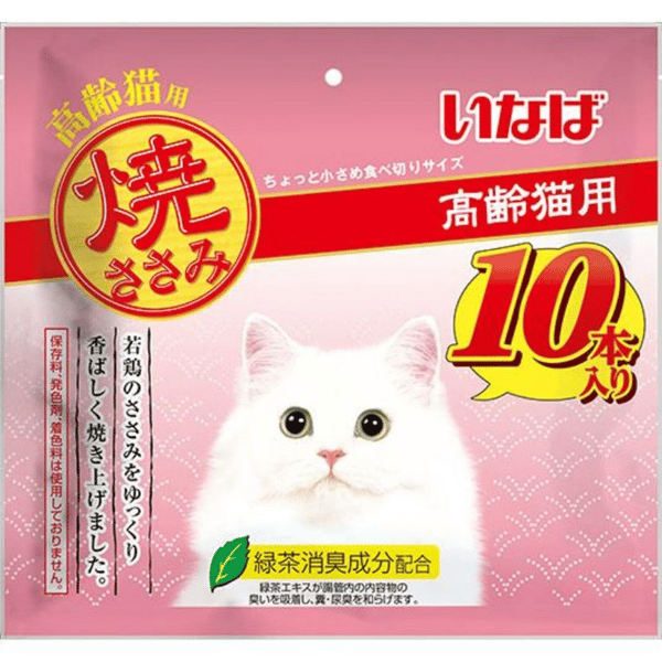 CIAO Cat Snacks Grilled chicken breast for senior cats 10 pieces (QSC-46) (圖片1)