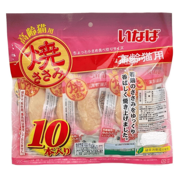 CIAO Cat Snacks Grilled chicken breast for senior cats 10 pieces (QSC-46) (圖片3)