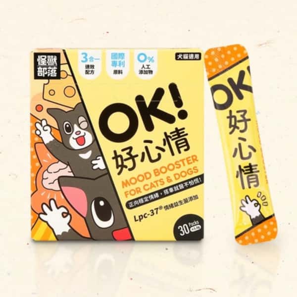 怪獸部落 怪獸部落 益生菌 貓狗保健品 OK!好心情 1.5g x 30包 5g 正面圖