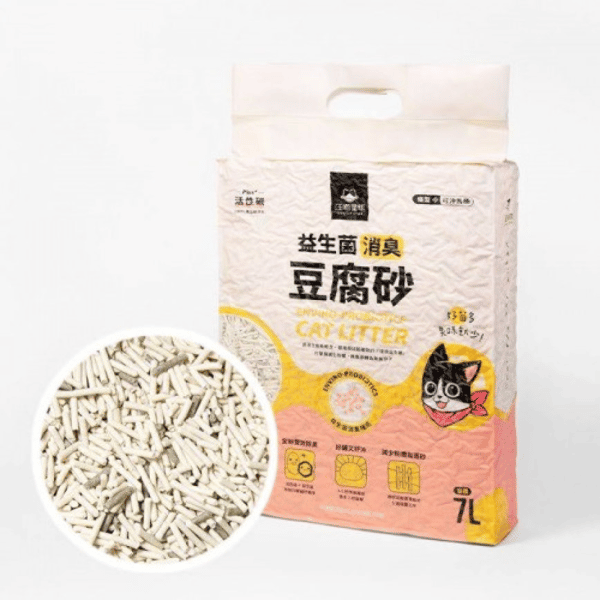 汪喵星球 貓砂 DogCatStar 益生菌消臭 豆腐貓砂 條型 7L (GC814) (圖片1)
