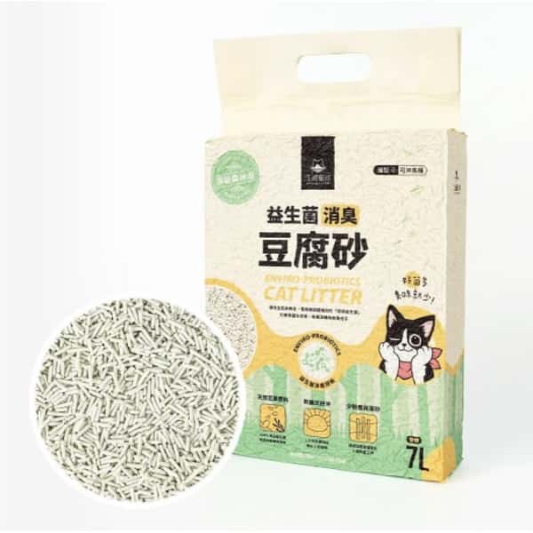 汪喵星球 汪喵星球 貓砂 DogCatStar 益生菌消臭 豆腐貓砂 清新森林浴香條型 7L 7L 正面圖