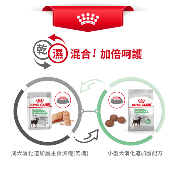 Royal Canin Royal Canin 狗糧 法國皇家狗糧 小型犬消化道腸胃加護配方 DGMI 3kg 3kg  包裝圖