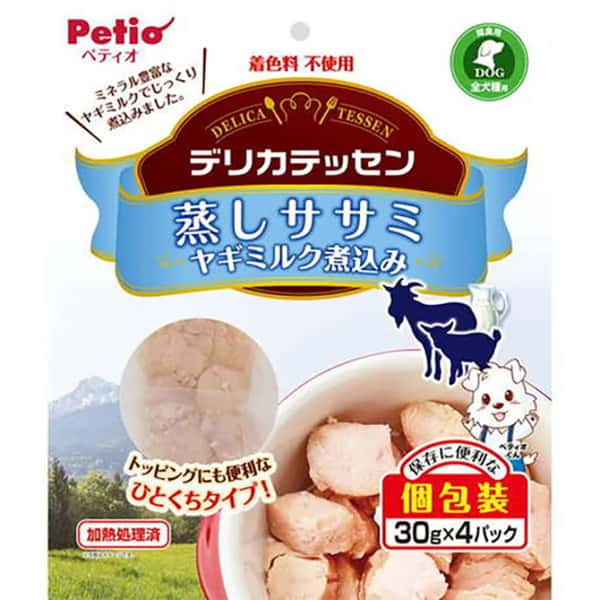 Petio Petio 狗零食 山羊奶燉雞柳肉 30gx4包 30g 正面圖
