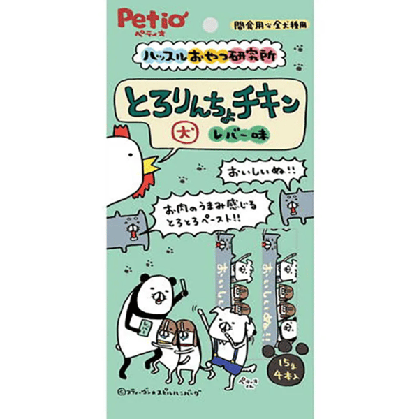 Petio 狗零食 水分補充雞肉肉醬 雞肝味 15gx4本 (90503157) (圖片1)