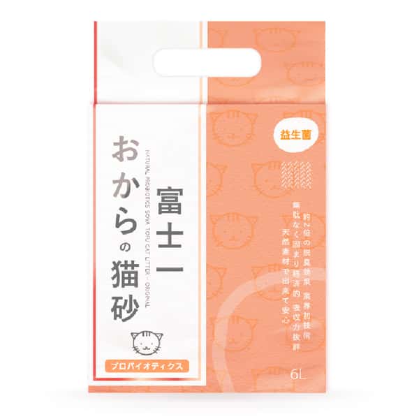 富士一 天然極簡功能款 3.0益生菌原味 6L 豆腐貓砂 - 原裝行貨 (圖片1)