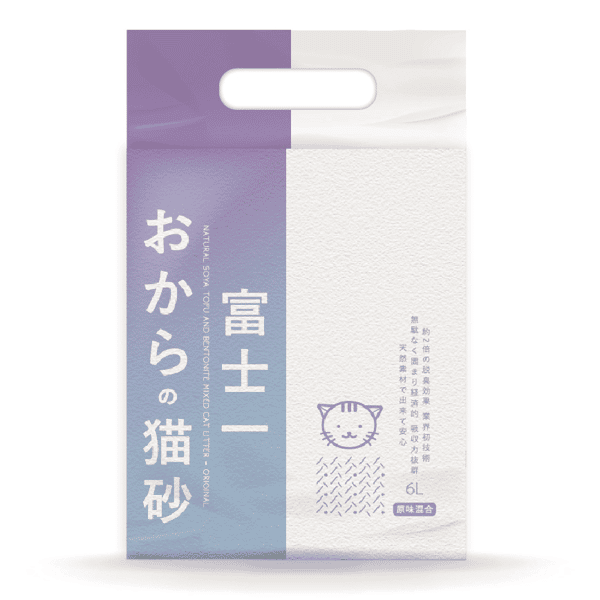 富士一 豆腐礦物 混合貓砂 功能款 原味 6L - 原裝行貨 (圖片1)