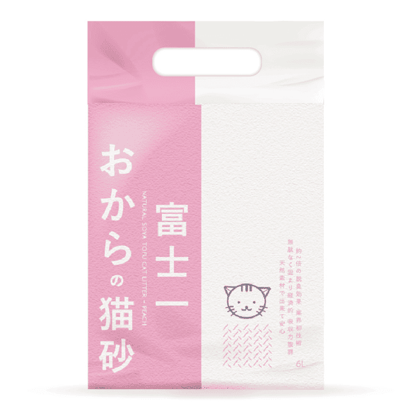 富士一 天然極簡日常 3.0 豆腐貓砂 水蜜桃味 6L - 原裝行貨 (圖片1)