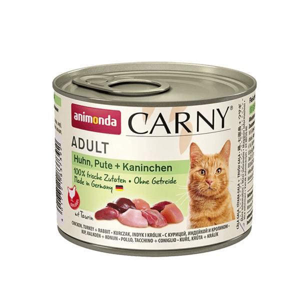 Animonda Carny 無穀物成貓主食罐 雞+火雞+兔 200g (90402422B) (圖片1)