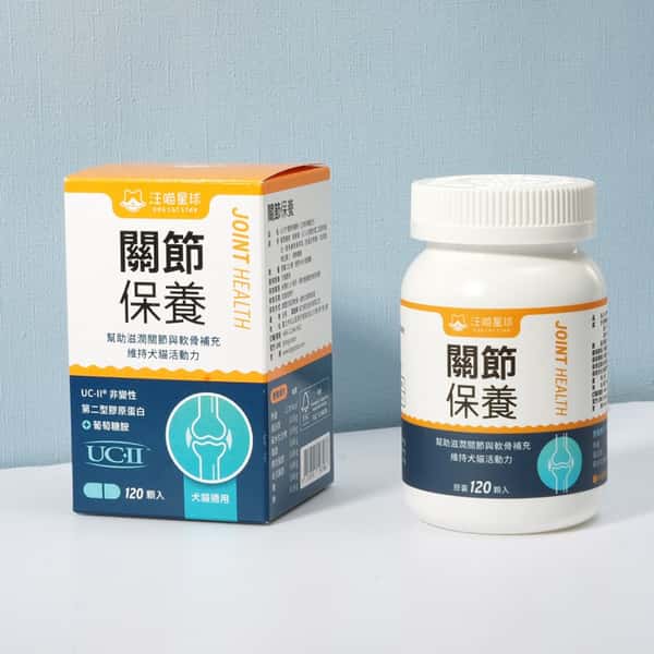 汪喵星球 汪喵星球 DogCatStar UCII 關節保養粉 120顆 貓犬用 背面圖