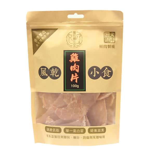 寵物養生堂 貓狗風乾小食 雞肉片 100g (ADJ001) (圖片1)