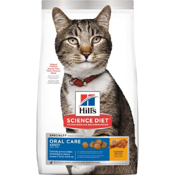 Hills Hills 貓糧 成貓口腔護理專用配方 Adult Oral Care 3.5lb 5lb 正面圖