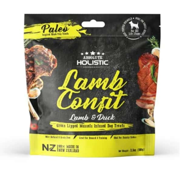 Absolute Absolute Holistic 狗糧 無穀主食糧 羊肉+鴨肉 100g 100g 正面圖