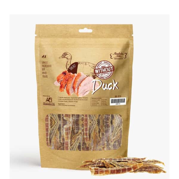 Absolute Absolute Bites 貓狗小食 原塊風乾精選鴨胸 100g 100g 正面圖
