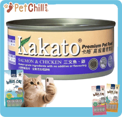 Kakato 罐頭 貓狗罐頭 啫喱系列 三文魚及雞肉 70g (720) (圖片1)