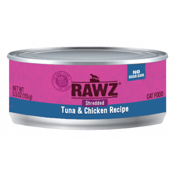RAWZ 貓罐頭 肉絲主食罐 吞拿魚及雞肉 155g (RZCTC155) (圖片1)