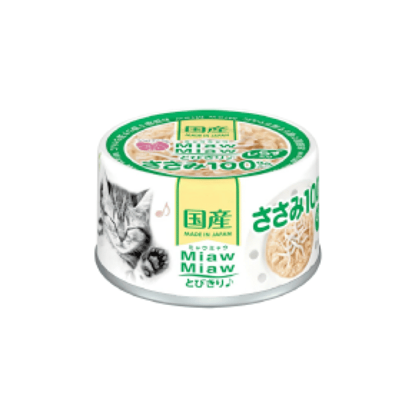 AIXIA 愛喜雅 MiawMiaw 日本產貓罐頭 雞胸+吻仔魚味 60g (MT-6) (圖片1)