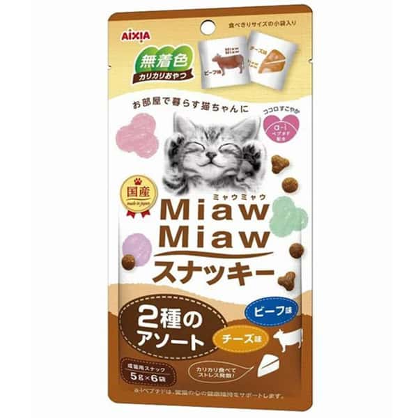 AIXIA 愛喜雅 MiawMiaw 日本貓脆餅 牛肉+芝士味 30g (MMS-11) (圖片1)