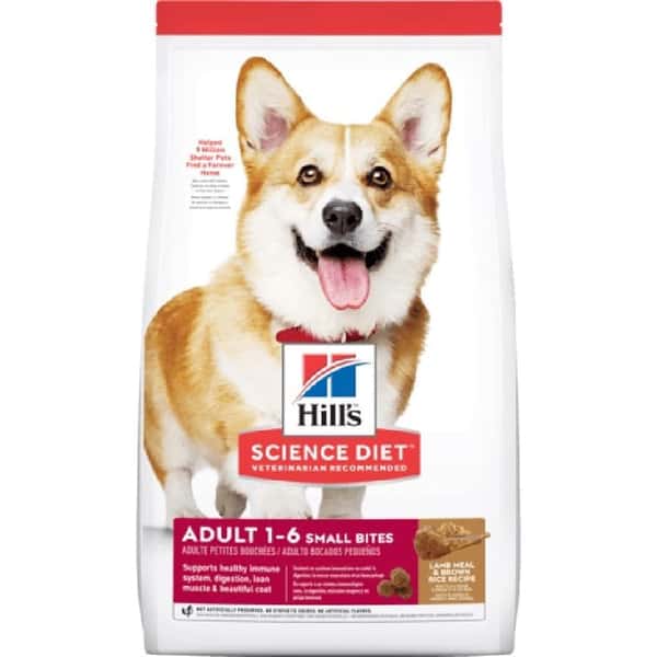 Hills 狗糧 成犬羊飯細粒糧 Adult Lamb Meal & Rice Recipe Small Bites 15.5lb (8557) (新舊包裝隨機發貨) (圖片1)
