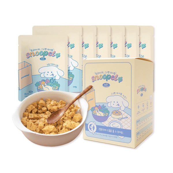 Snoopet Snoopet γ 狗濕糧 鮮肉主食餐包 雞肉配方 100g 100g 背面圖