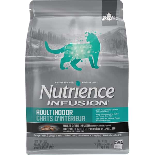 Nutrience Nutrience INFUSION 貓糧 室內貓配方 凍乾內層 鮮雞肉 5lb 2.27kg 5lb  正面圖