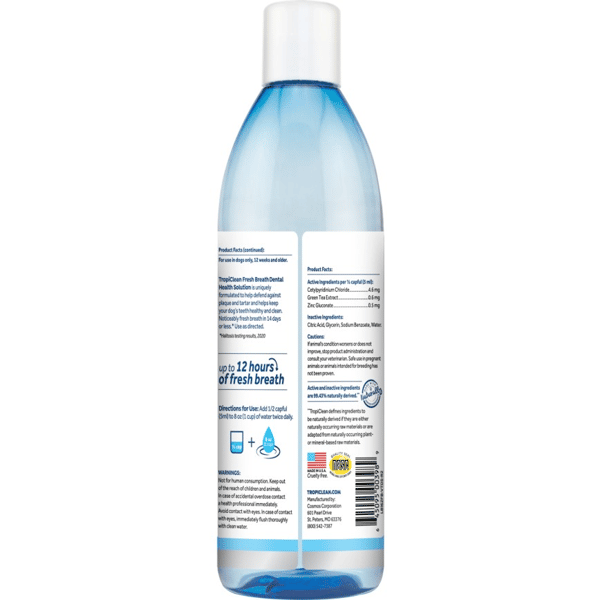 Tropiclean fresh breath 醫學級專業護理系列 獸醫強效配方潔齒水 (狗狗專用) 473ml (PR3989) (圖片3)