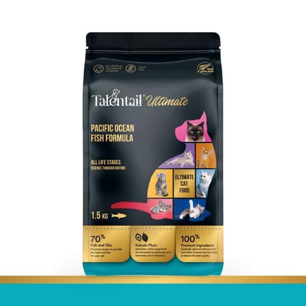 Talentail Talentail 澳卡特 無穀物貓糧 太平洋魚肉全貓配方 1.5kg 5kg 正面圖