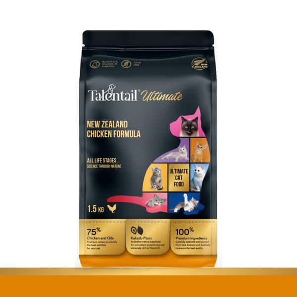 Talentail Talentail 澳卡特 無穀物貓糧 新西蘭雞肉全貓配方 1.5kg 5kg 正面圖