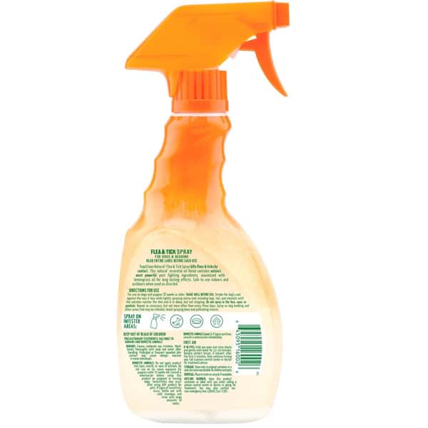 TropiClean TropiClean Natural Flea & Tick 無毒性滅蚤噴霧 16oz/473ml 16oz 背面圖