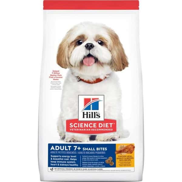 Hills 狗糧 高齡犬細粒糧 Adult 7+ Small Bites 15lb (607593) (新舊包裝隨機發貨) (圖片1)