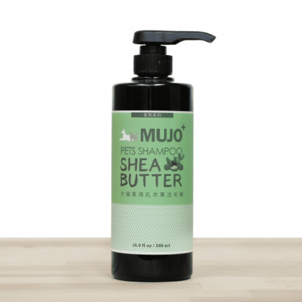 MUJO+ 木酢家 天然清潔抗菌驅蟲洗毛液 乳木果柔順亮澤配方 500ml (mujo0002) (貓犬用) (圖片1)