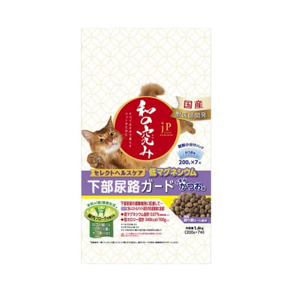 Petline Petline jP Style 和の究 尿道健康維持貓糧 1.4kg 4kg 正面圖