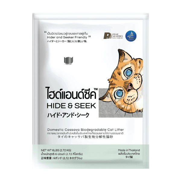 HIDE & SEEK 泰國天然木薯環保生物降解貓砂 原味 6L (圖片1)