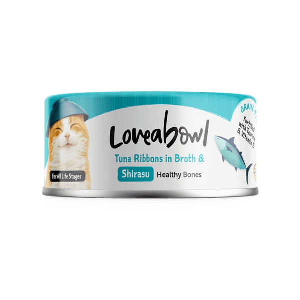 Loveabowl 貓罐頭 壯骨吞拿魚白飯魚 70g (LBCE044) (圖片1)