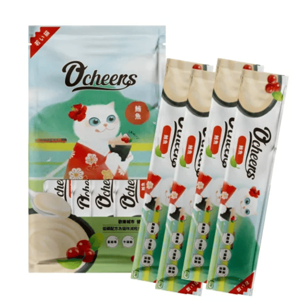 O'cheers 歡樂城市 貓零食 肉泥餐包 鮪魚 15g 4本入 (OCH0009) (圖片1)
