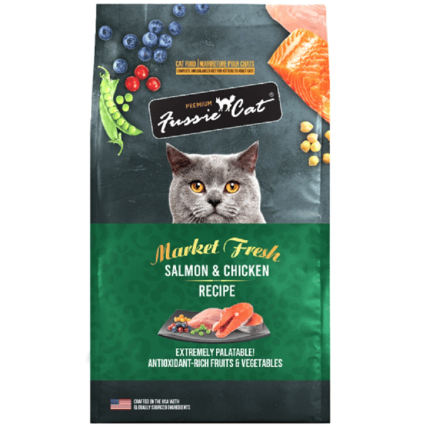 Fussie Cat 貓糧 Market Fresh 純天然貓糧 三文魚及雞肉配方 3.5lb (綠) (FU-SC2) (圖片1)